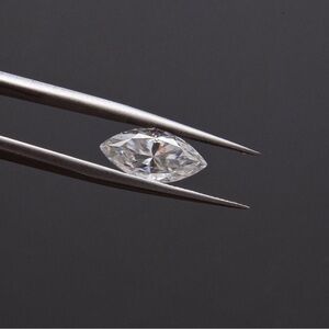 🔥3CT Marquise Cut Certified Moissanite Loose Stone VVS1 D
